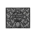 Inspirational 'They Will Soar on Wings Like Eagles' Sweatshirt Blanket
