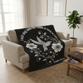 Blessings and Hummingbirds Colorable Blanket