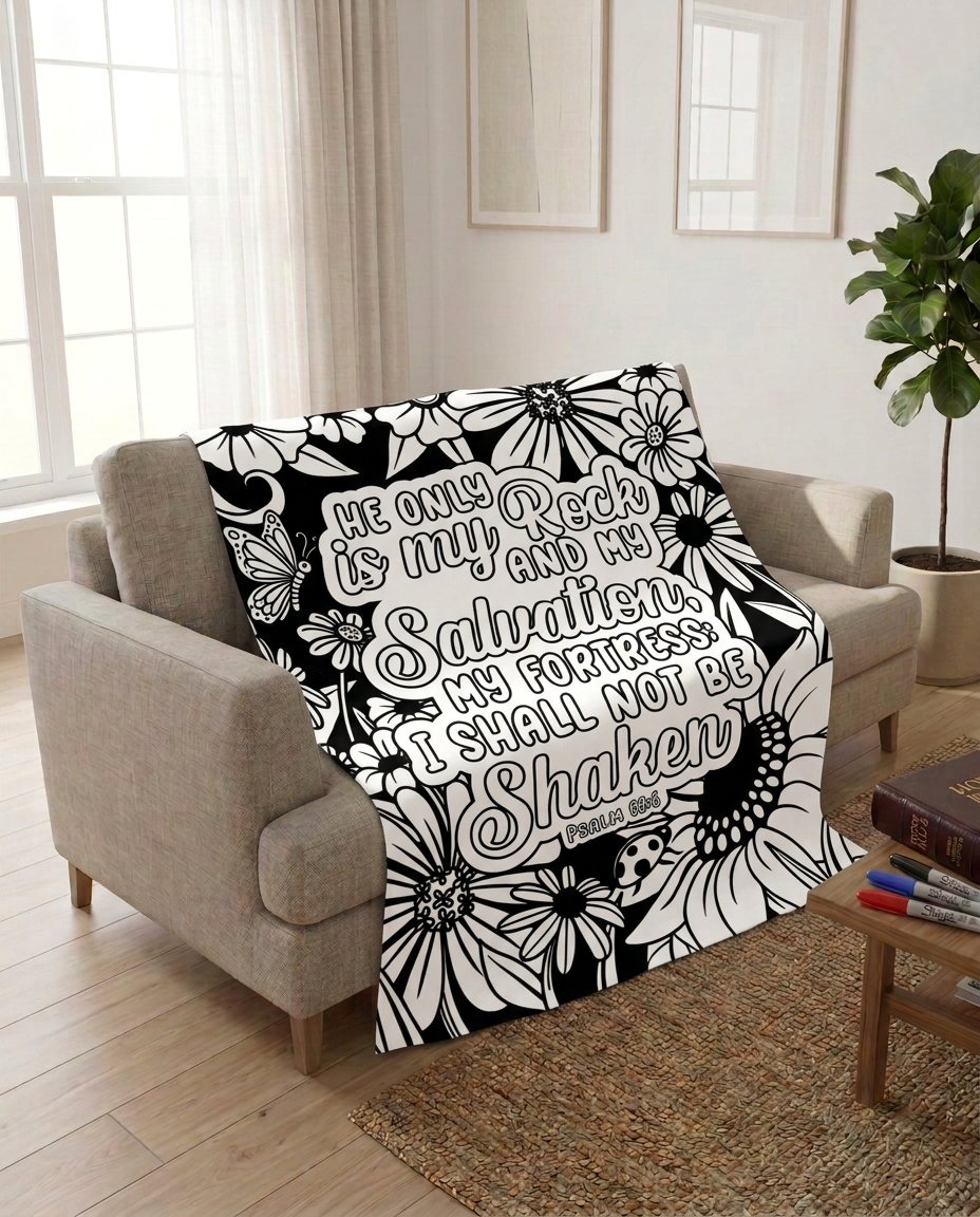 He is My Rock Sweatshirt Blanket-Christian Blanket