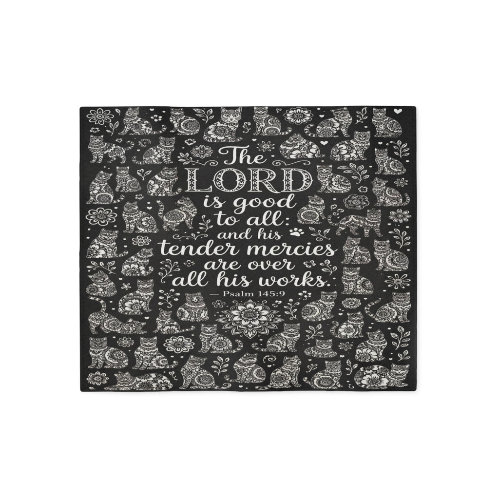 Faith and Cats Colorable Blanket